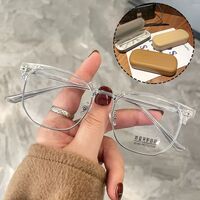 PlasticTR90 glasses KY2204 with case, Blue ray cut protection