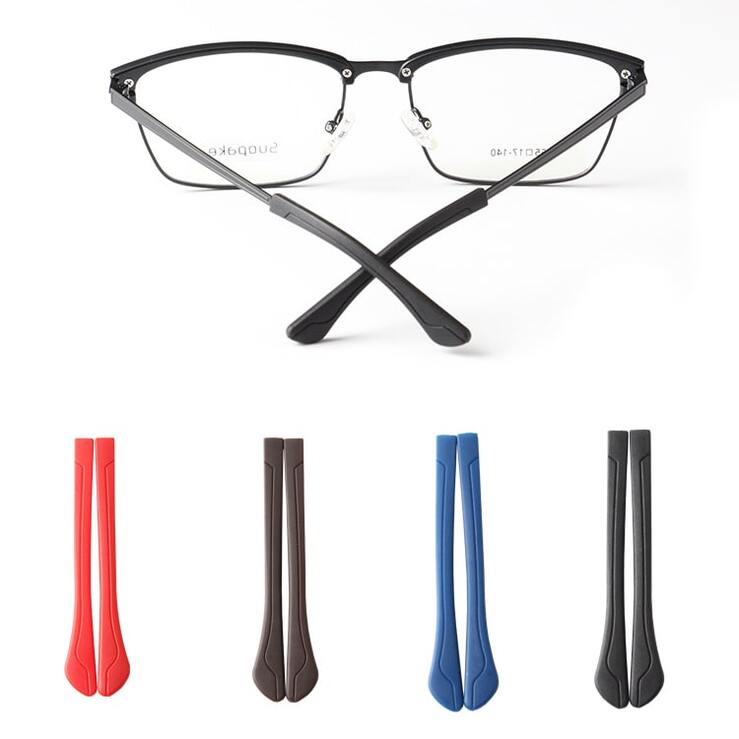 Silicone glasses sleeves, length 67 mm, hole 2*1 mm (price for a  pair)