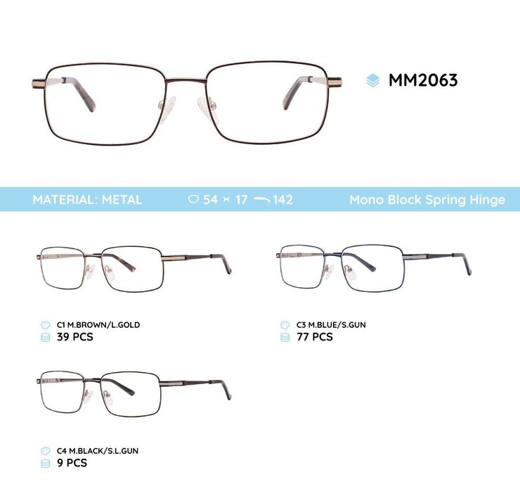 Оправа для очков металлическая мужская MM2063