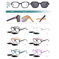 Оправа детская пластиковая из материала ацетат с флексом + насадка поляризационная солнцезащитная (клипон) Big City BC2207S