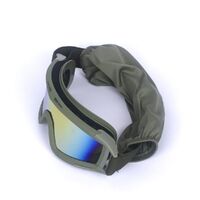 Safety shockproof tactical goggles, set with 5 lens, 战术套装-沙漠蝗虫-DX