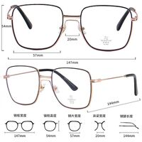 Оправа металлическая с линзами Blue Ray Cut MAMO S31762