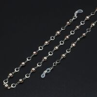 Metal non-slip chain with simple round eyes for glasses and masks GL923