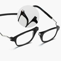 Ready-made folding magnet plastic frame glasses with diopters 8181