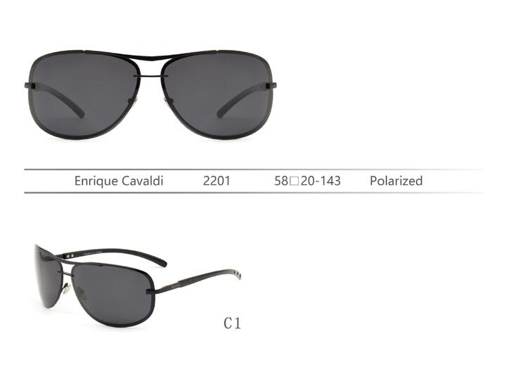 Polarized metal sunglasses Enrique Cavaldi EC2201