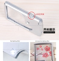 Pocket magnifier X3 / X6 with backlight in case Xinxiang 4B-3