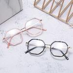 Metal eyeglasses for reading V6026 with blue ray cut protection, diopters from 0.00 to -6.00, not centered