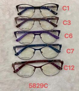 Оправа для очков женская металлическая с флексом 5829C