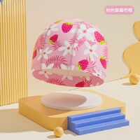 Textile waterproof swimming cap for kids PUM001-YU