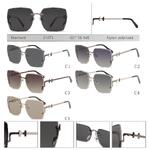 Rimless polarized metal sunglasses with nylon lenses Eberhard EH21073