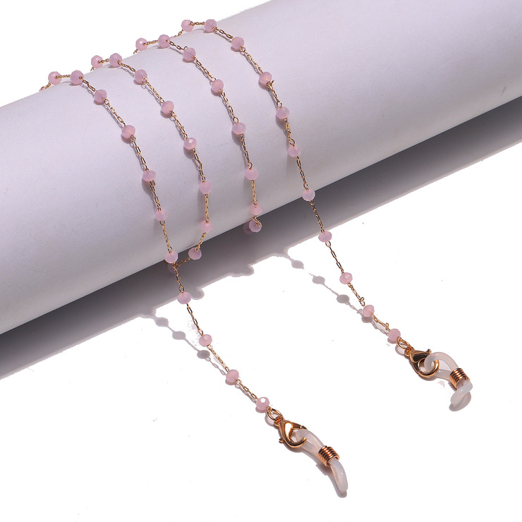 Metal black glasses chain with mustache GL1410