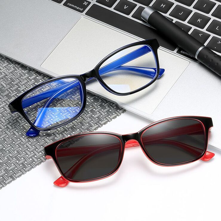Photochromic plastic glasses with protection Blue Cut KY3029-3