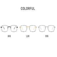 Metal rimless eyeglasses Blue ray cut KY0517切边