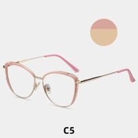 Combined frame (metal + TR90) or glasses with blue light protection, with spring hinges FA87069