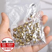 Set of rhinestones with a pointed bottom for frames and glasses repairing and decorating JD0007-AB