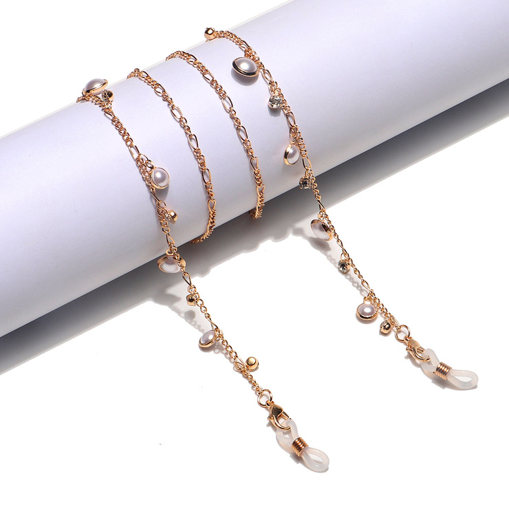 Высококачественная модная цепочка для очков с глазами и бабочками GL1227