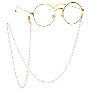Metal non-slip chain, with pearl, for glasses and masks GL078