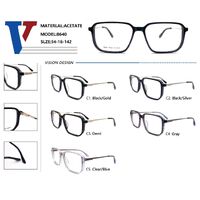 Plastic acetate + metal frame with spring hinges 8640-DA