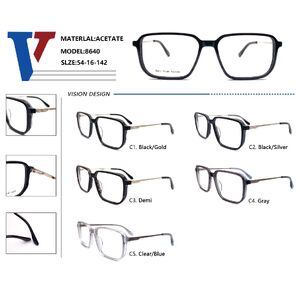 Оправа пластиковая из ацетата + металл с флексом 8640-DA