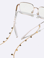 Fashion glasses chain with mixed color rice beads GM150
