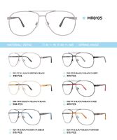 Металлическая оправа с дужками из пластика TR-90 MR0105