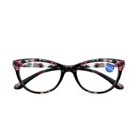 Plastic reading glasses Y8082 with Blue ray cut protection, diopters from +1.00 to +4.00, RMC=62-64