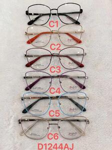 Metal frames for glasses with flex hinges Defile D1244AJ