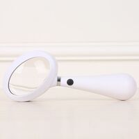 Magnifier with universal backlight, magnifying glass with handle 16035-XX, size: 60*35 mm, magnification: 6,5X