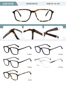 Оправа пластиковая из ацетата мужская с флексом B2234-DA