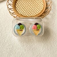 Mini soft contact lens kit W806-10蛋糕甜圈熊