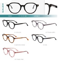 Acetate plastic frames for glasses with spring hinges Big City F3015