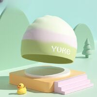 Silicone waterproof swimming cap for kids GJ567-YU