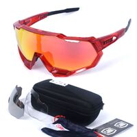 Safety shockproof sports goggles +3 caps, case 骑行套装-全框-109
