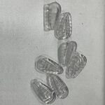 Носоупор силиконовый с воздушной подушкой внутри, рельефный с насечками CY308, 14*7.5 мм