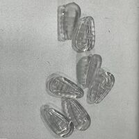 Носоупор силиконовый с воздушной подушкой внутри, рельефный с насечками CY308, 14*7.5 мм