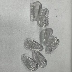 Носоупор силиконовый с воздушной подушкой внутри, рельефный с насечками CY308, 14*7.5 мм