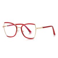 Оправа женская металлическая + пластик TR90, линзы-блюблокеры с защитой от ультрафиолета и синего света More FCS3158