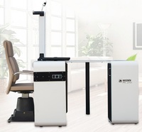 Рабочее место офтальмолога, комбинированный стол с кнопочным управлением + кресло PK-200B, столешница 1100*400 мм 