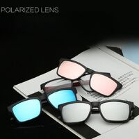 TR90 plastic frame + polarized sun protection magnet clip-on El Dorado EL2202