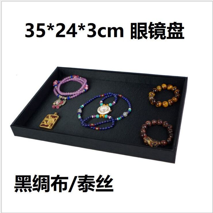 Glasses and frames portable holder display universal, 35*24*3 cm, silk cover, from 2 pieces