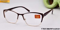 Women's metal eyeglasses with flex hinges Vizzini V7015