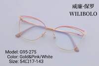 Оправа металлическая ультратонкая женская с флексом Wilibolo G95-275