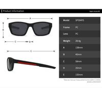 Plastic square sunglasses for women Elit PS04-EL