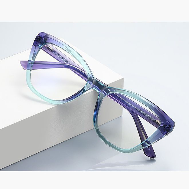Plastic TR90 frames for glasses with Blue Ray Cut protection and flex hinges FOCUS FCS2148