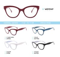 Plastic frames for glasses acetate material WD1314P