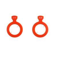 Линзы сферические и цилиндрические с пластиковым ободком для меднабора