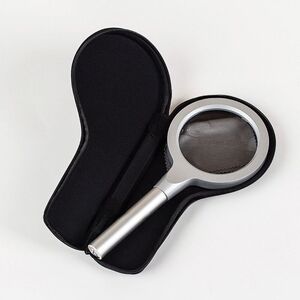 Лупа с универсальной подсветкой, увеличительное стекло с ручкой SZ-12-XX, диаметр 85 мм, увеличение: 5Х, 10Х