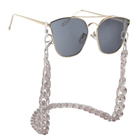 Acrylic non-slip chain, thick concave shape, for glasses and masks GL288-1