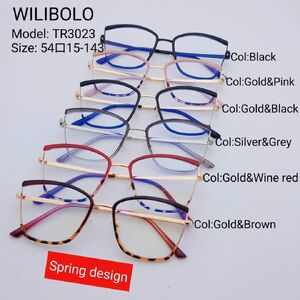 Оправа металл + TR90 ультратонкая женская с флексом Wilibolo TR3023
