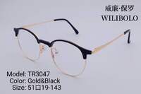 Metal + TR90 ultrathin women's frames with spring hinges Wilibolo TR3047